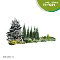 ガーデン植栽パースセット  GP003_06