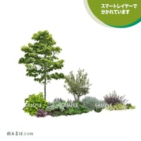 ガーデン植栽パースセット  GP003_04