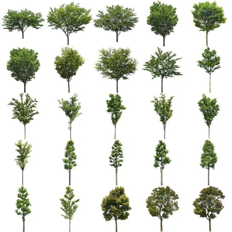 無料樹木素材セット　89個　free_trees_set03