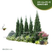 ガーデン植栽パースセット  GP001_04