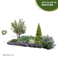 ガーデン植栽パースセット  GP001_05
