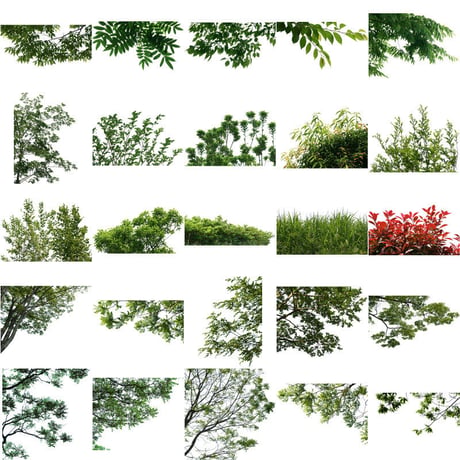 無料-前景樹木素材セット　80個　free_zenkei_set01