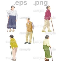 シニアイラスト (EPS , PNG )   se_041