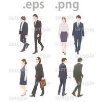 ビジネス人物イラスト (EPS , PNG )   bu_001