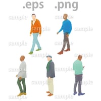 外国人イラスト (EPS , PNG )   gl_007