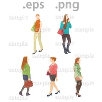 外国人イラスト (EPS , PNG )   gl_012
