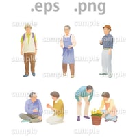 シニアイラスト (EPS , PNG )   se_015