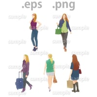 外国人イラスト (EPS , PNG )   gl_013