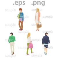 外国人イラスト (EPS , PNG )   ch_010