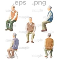 シニアイラスト (EPS , PNG )   se_044