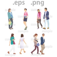 ファミリーイラスト (EPS , PNG )   fa_007