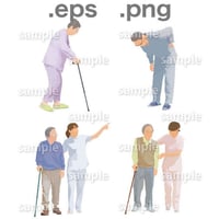 シニアイラスト (EPS , PNG )   se_008