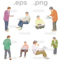 シニアイラスト (EPS , PNG )   se_030