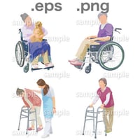 シニアイラスト (EPS , PNG )   se_007