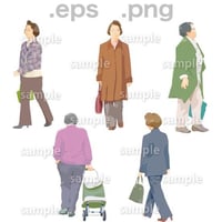 シニアイラスト (EPS , PNG )   se_077
