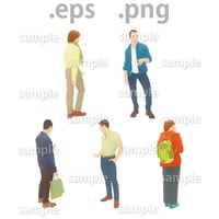 外国人イラスト (EPS , PNG )   gl_006