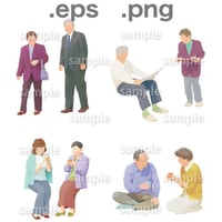 シニアイラスト (EPS , PNG )   se_003