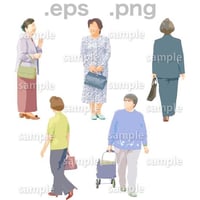 シニアイラスト (EPS , PNG )   se_075