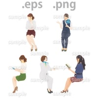 ビジネス人物イラスト (EPS , PNG )   bu_022