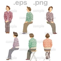 シニアイラスト (EPS , PNG )   se_080