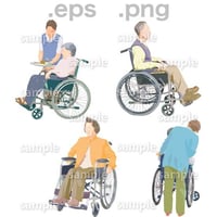 シニアイラスト (EPS , PNG )   se_094