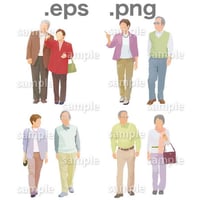 シニアイラスト (EPS , PNG )   se_002