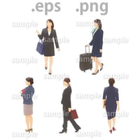 ビジネス人物イラスト (EPS , PNG )   bu_016