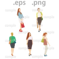 外国人イラスト (EPS , PNG )   gl_011
