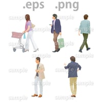 ファミリーイラスト (EPS , PNG )   fa_009