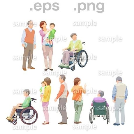 シニアイラスト (EPS , PNG )   se_201