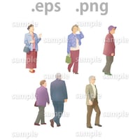 シニアイラスト (EPS , PNG )   se_010