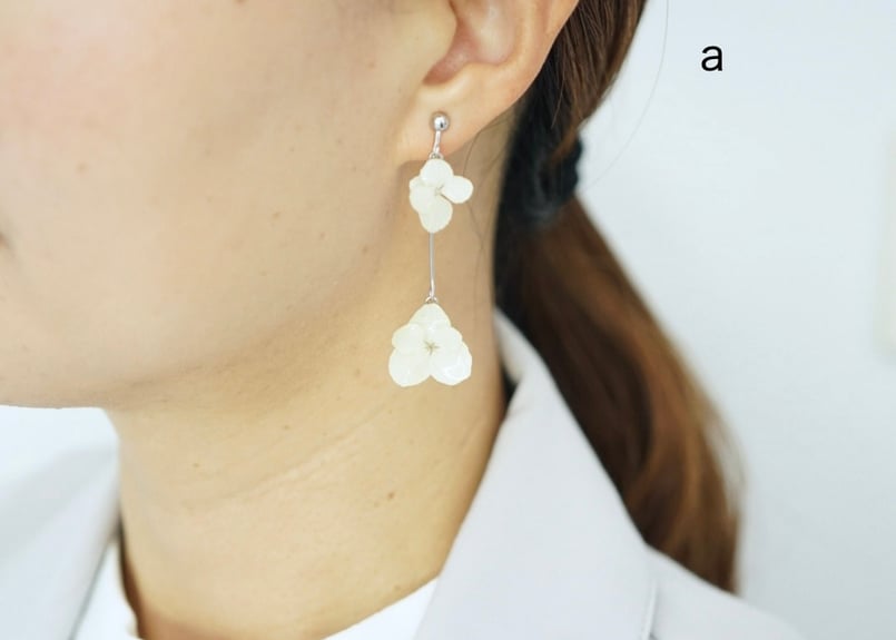 ピアス イヤリング 【展示用】ホワイトドロップ リニューアル】ドロップ トリプル・オゥ公式 | イヤリング / ピアス イヤリング・ノンホールピアス