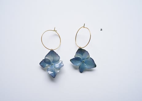 アジサイループピアス（パープルハイ） | Little Witch