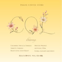 【Top Specialty】コロンビア ラ・テラサ農園　チロソ種 ウォッシュド/ Colombia Chiroso Washed　100g/3,000円(税込価格)