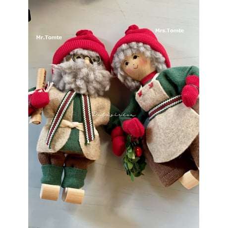 Butticki社製　Jultomte 木靴のトムテ カップル