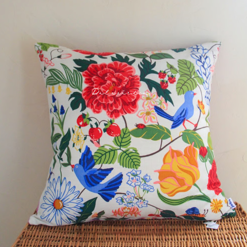 ヨブス（Jobs） クッション JK-43 ヨブス コンビクッションカバー60 おじいさんの庭