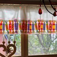 KC-02　 ヨブス　カフェカーテン　smällkaramell　GODJUL　ロング