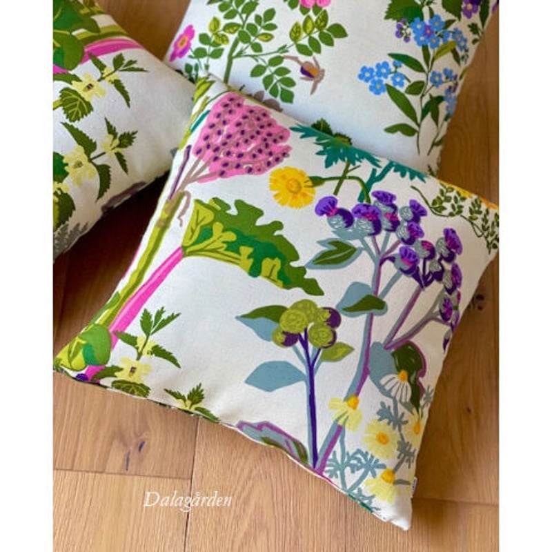 JK-19 ヨブス クッションカバー45 ルバーブ ナチュラル | ダーラナガーデン