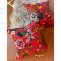 ヨブス（jobs）クッション　2つ ヨブス（jobs）クッション 2つ ha-naハナ×Jobs Textileヨブス工房