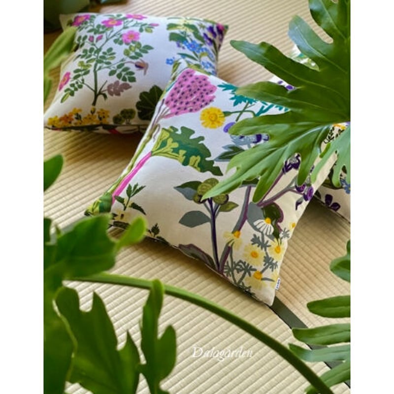 JK-19 ヨブス クッションカバー45 ルバーブ ナチュラル | ダーラナガーデン