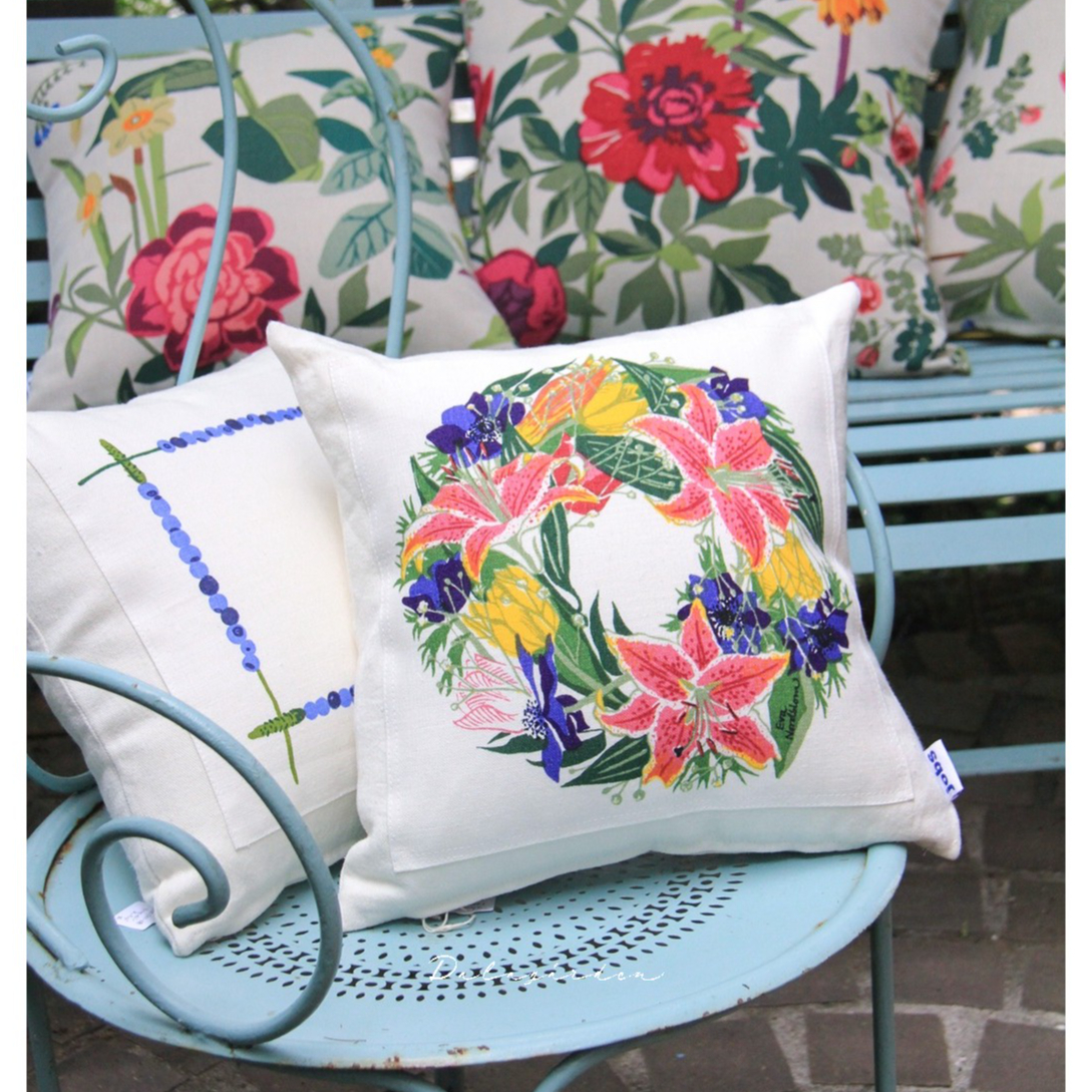 ヨブス（Jobs） クッション JK-42 ヨブス クッション35 Augusti ブルーベリー | ダーラナガーデン