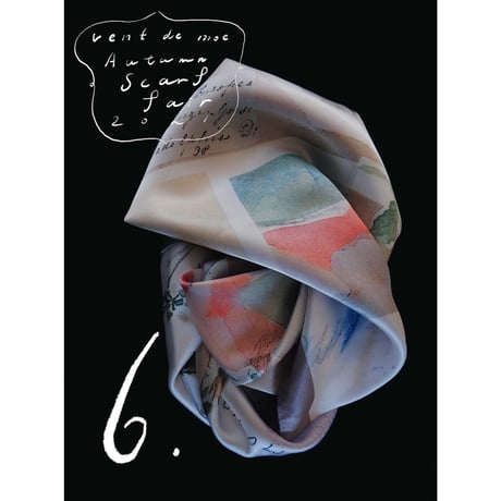 printed scarf 馬と球根花 | vent de moe printed scarf 馬と球根花/vent de moe – MELKIIISMYPOESY
