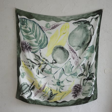 printed scarf 馬と球根花 | vent de moe printed scarf 馬と球根花/vent de moe – MELKIIISMYPOESY