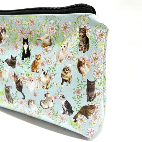 NyanCon Happy Cats Garden "Pouch" 【Blue】