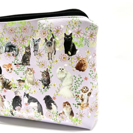 NyanCon Happy Cats Garden "Pouch" 【Purple】