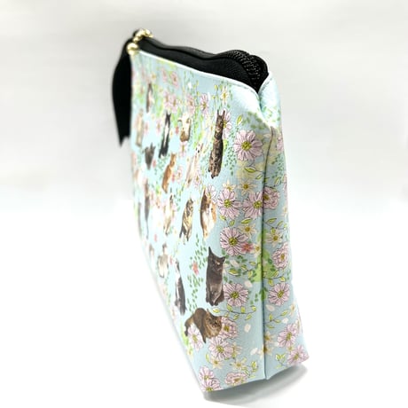 NyanCon Happy Cats Garden "Pouch" 【Blue】
