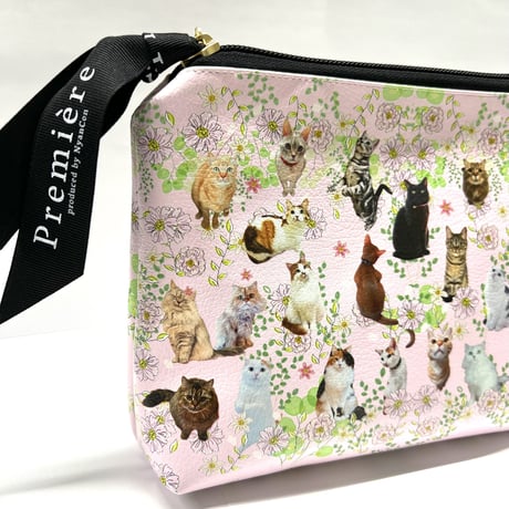 NyanCon Happy Cats Garden "Pouch" 【Pink】
