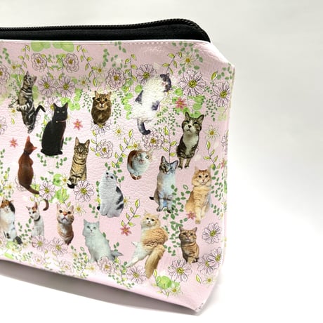 NyanCon Happy Cats Garden "Pouch" 【Pink】