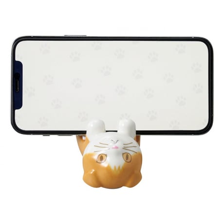 猫型【ゴロンスタイル】モバイルスタンド
