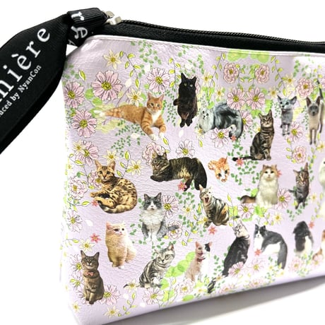 NyanCon Happy Cats Garden "Pouch" 【Purple】